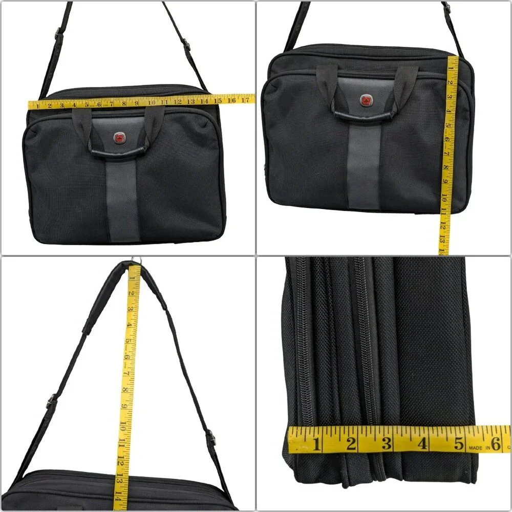 Wenger Swiss Gear The Legacy Laptop Briefcase Travel Bag Black Travel Crossbody